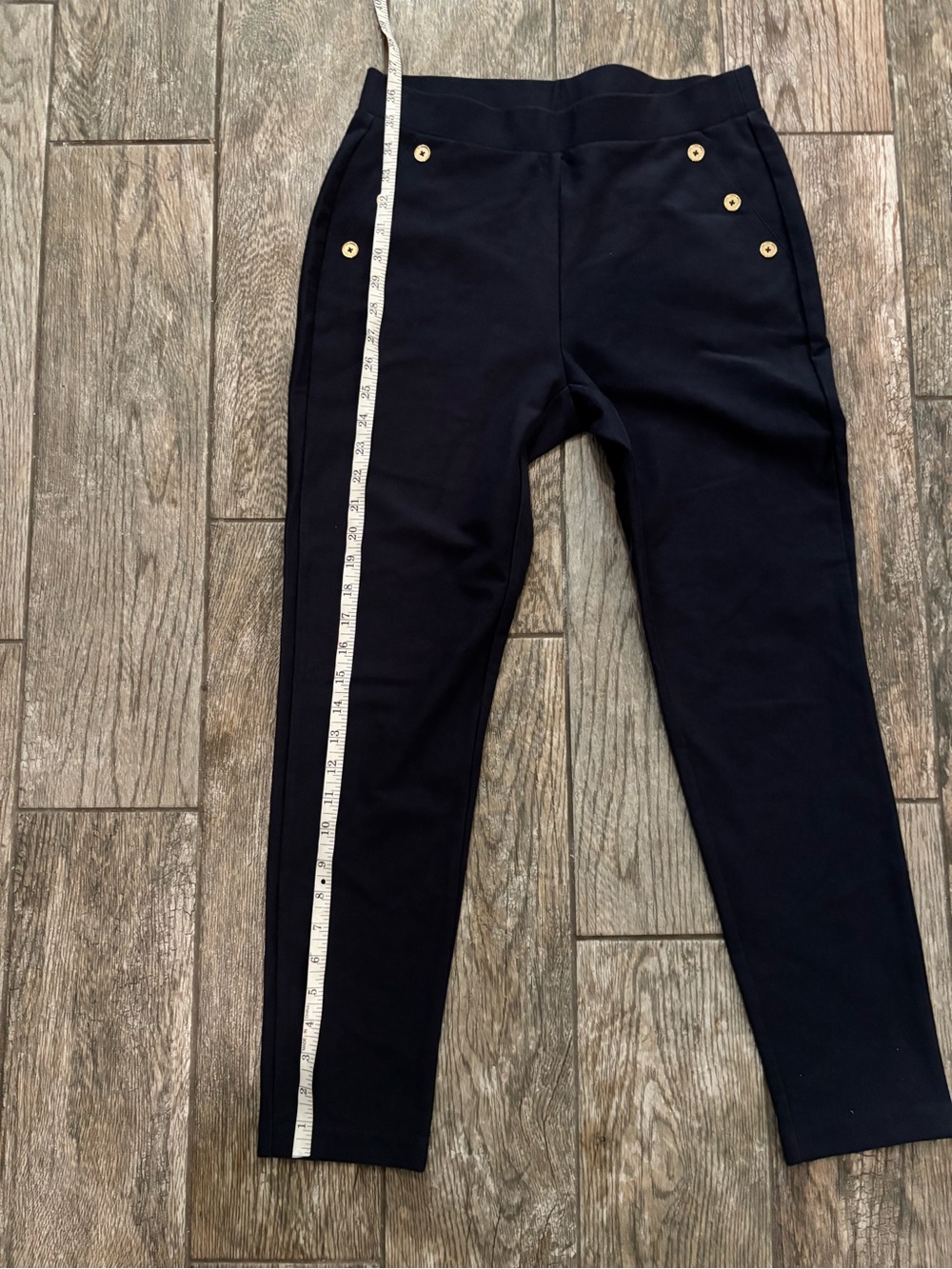 Michael Kors Navy Pants with Branded Waist Tag - Picture 11 of 11